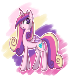 Size: 615x678 | Tagged: safe, artist:thecheshirecatgrin, princess cadance, alicorn, pony, g4, female, mare, missing accessory, simple background, solo, transparent background