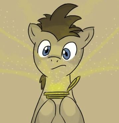 Size: 358x371 | Tagged: safe, artist:theoreticalquestion, doctor whooves, time turner, earth pony, pony, g4, doctor who, john smith, male, simple background, solo, stallion