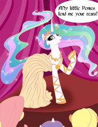 Size: 638x825 | Tagged: safe, artist:bunnimation, fluttershy, princess celestia, rarity, g4, clothes, dress