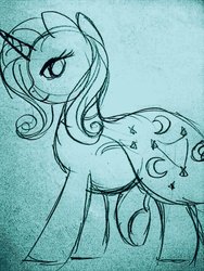 Size: 774x1032 | Tagged: safe, artist:hp-hf, trixie, pony, unicorn, g4, female, mare, pregnant, pregxie, solo, traditional art