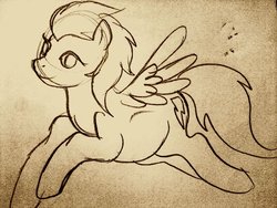Size: 800x600 | Tagged: safe, artist:hp-hf, spitfire, pony, g4, female, pregnant, solo, traditional art