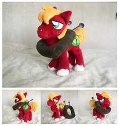 Size: 1187x1258 | Tagged: safe, artist:spark-strudel, big macintosh, earth pony, pony, g4, irl, male, photo, plushie, stallion