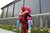 Size: 900x600 | Tagged: safe, artist:chronocrusader5, artist:kawazu13, pinkie pie, human, g4, converse, cosplay, deadpool, irl, irl human, photo, shuto con 2012