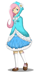 Size: 700x1367 | Tagged: safe, artist:chiibe, fluttershy, human, g4, clothes, dress, female, humanized, simple background, solo, transparent background