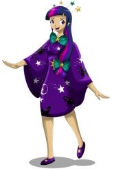 Size: 852x1280 | Tagged: safe, artist:chiibe, twilight sparkle, human, g4, clothes, dress, female, gala dress, humanized, simple background, solo, transparent background