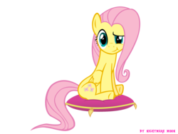 Size: 2000x1500 | Tagged: safe, artist:nightmaremoons, fluttershy, g4, cushion, dreamworks face, simple background, transparent background, vector