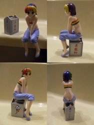 Size: 768x1024 | Tagged: safe, rainbow dash, human, g4, customized toy, female, humanized, irl, japanese, photo, sculpture, toy