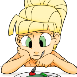 Size: 800x800 | Tagged: safe, artist:redge, artist:thelivingmachine02, applejack, human, g4, clothes, cute, female, humanized, jackabetes, simple background, solo, transparent background, younger