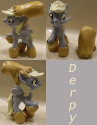 Size: 513x658 | Tagged: safe, derpy hooves, pony, g4, customized toy, irl, photo, sculpture, toy