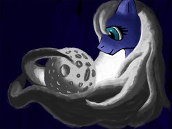 Size: 1650x1238 | Tagged: safe, artist:derpilish, princess luna, pony, g4, female, moon, solo