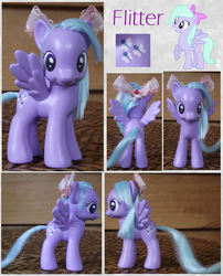 Size: 725x897 | Tagged: safe, artist:phasingirl, flitter, g4, bow, doll, irl, photo, toy