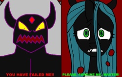 Size: 900x572 | Tagged: safe, artist:ian2x4, queen chrysalis, oc, g4, wat