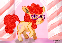 Size: 1480x1024 | Tagged: safe, artist:doctorpepperphd, twist, earth pony, pony, g4, glasses, solo