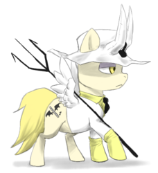 Size: 428x470 | Tagged: safe, artist:jamew85, impel down, one piece, ponified, saldeath, simple background, solo, transparent background