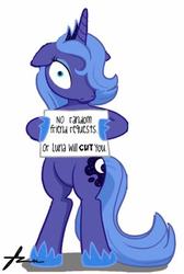 Size: 300x447 | Tagged: safe, edit, princess luna, pony, g4, bipedal, female, friend requests, s1 luna, solo