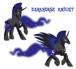 Size: 5745x5185 | Tagged: safe, artist:trotsworth, nightmare moon, alicorn, pony, g4, absurd resolution, darkhorse knight, rule 63, simple background, transparent background