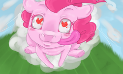 Size: 1002x611 | Tagged: safe, artist:colorlesscupcake, pinkie pie, earth pony, pony, g4, female, solo