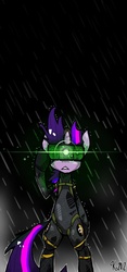 Size: 400x856 | Tagged: safe, artist:kaliptro, twilight sparkle, g4, alternate hairstyle, catsuit, future twilight, konami, metal gear, night vision goggles, solid sparkle