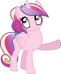Size: 7398x9007 | Tagged: safe, artist:rainbowplasma, princess cadance, pony, g4, absurd resolution, female, filly, filly cadance, oh you, simple background, solo, teen princess cadance, transparent background, vector