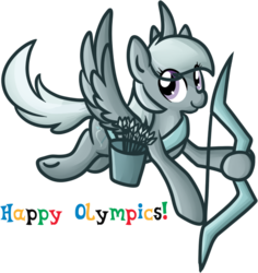 Size: 578x612 | Tagged: safe, artist:littlepinkalpaca, silverspeed, g4, olympics, simple background, transparent background