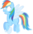 Size: 4850x5000 | Tagged: safe, artist:ambassad0r, part of a set, rainbow dash, air elemental, cloud pony, elemental, pegasus, pony, series:magic is powerful, g4, absurd resolution, cloud wings, female, flying, glowing eyes, mare, simple background, solo, transformed, transparent background, white eyes