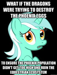 Size: 625x833 | Tagged: safe, lyra heartstrings, g4, conspiracy lyra, exploitable meme, image macro, meme