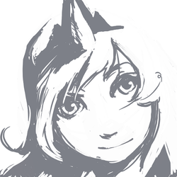 Size: 600x600 | Tagged: safe, artist:luna-sedata, princess luna, human, g4, close-up, female, humanized, looking at you, monochrome, solo