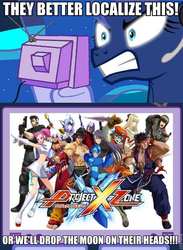 Size: 563x769 | Tagged: safe, princess luna, pony, gamer luna, g4, exploitable meme, meme, meta, project x zone, tv meme