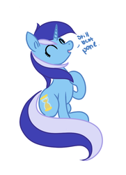 Size: 642x889 | Tagged: dead source, safe, artist:fribox, minuette, pony, unicorn, g4, background pony, best pony, eyes closed, female, mare, pone, solo