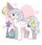 Size: 800x843 | Tagged: safe, artist:kuro-rakuen, friendly (g1), princess tiffany, bushwoolie, pegasus, pony, g1, 2011, female, folded wings, hat, heart, heart background, hennin, mare, simple background, standing, transparent background, wand, wings