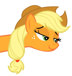 Size: 1420x1500 | Tagged: dead source, safe, artist:mahaugher, applejack, earth pony, pony, g4, the return of harmony, applejack is best facemaker, female, simple background, smugjack, solo, transparent background, u mad, vector