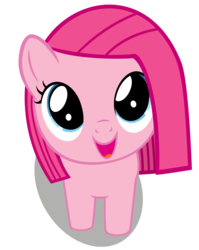 Size: 2384x3000 | Tagged: safe, artist:coldbologna, pinkie pie, earth pony, pony, g4, cute, cuteamena, daaaaaaaaaaaw, diapinkes, female, filly, filly pinkie pie, high res, hnnng, pinkamena diane pie, simple background, solo, transparent background, vector
