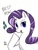 Size: 550x731 | Tagged: safe, artist:keichishoshuko, rarity, pony, unicorn, g4, best pony, cutie mark, female, mare, poni, simple background, solo, white background