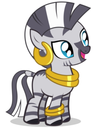 Size: 3840x5120 | Tagged: safe, artist:misteraibo, zecora, zebra, g4, cute, female, filly, filly zecora, simple background, solo, transparent background, vector, younger, zecorable