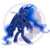 Size: 3200x3200 | Tagged: safe, artist:staticwave12, princess luna, pony, g4, female, high res, moon, rearing, solo
