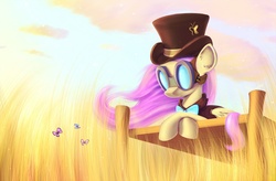 Size: 1500x981 | Tagged: safe, artist:subjectnumber2394, fluttershy, g4, hat, steampunk