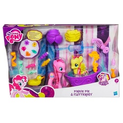 Size: 600x600 | Tagged: dead source, safe, fluttershy, pinkie pie, princess cadance, pony, g4, official, season 3, bath, brushable, bubble, comb, crystal empire, hasbro, irl, photo, shower, simple background, toy, white background
