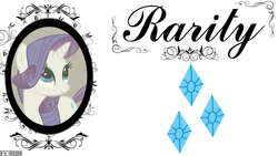 Size: 1366x768 | Tagged: safe, artist:detectivebuddha, rarity, pony, g4, solo, wallpaper