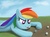 Size: 1920x1408 | Tagged: safe, artist:werdkcub, rainbow dash, g4, duo, marbles