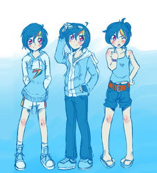 Size: 2100x2300 | Tagged: safe, artist:applestems, rainbow dash, human, g4, converse, high res, humanized, shoes