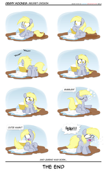 Size: 1900x3071 | Tagged: safe, artist:epulson, derpy hooves, g4, bubble, comic, derp, filly, laundry, soap