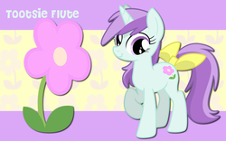 Size: 900x563 | Tagged: safe, artist:alicehumansacrifice0, liza doolots, petunia, tootsie flute, g4, bow, older, older tootsie flute, tail bow, wallpaper