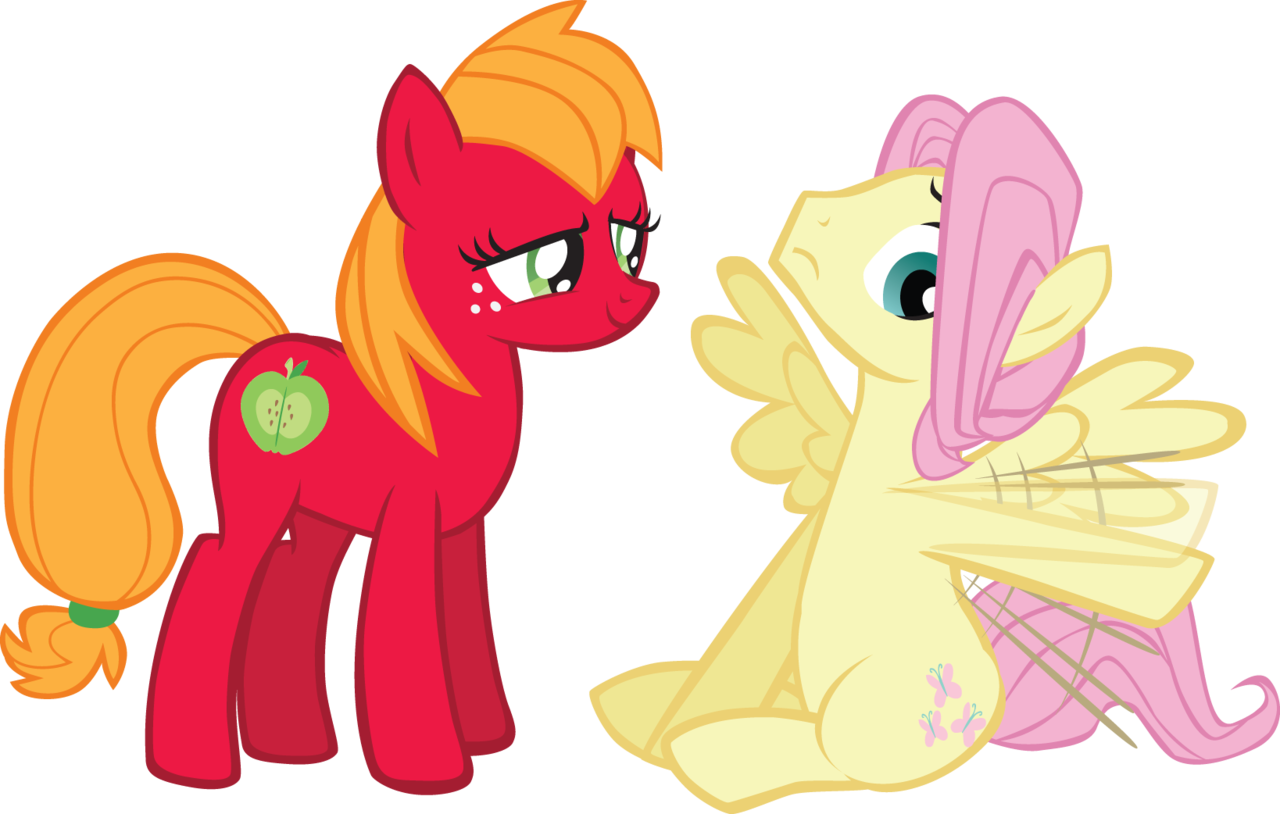 103834 - safe, artist:trotsworth, big macintosh, fluttershy, earth pony,  pegasus, pony, g4, butterscotch, female, macareina, male, mare, rule 63,  ship:butterreina, ship:fluttermac, shipping, simple background, stallion,  straight, transparent background ...