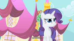 Size: 640x355 | Tagged: safe, screencap, rarity, g4, green isn't your color, my little pony: friendship is magic, solo, youtube caption