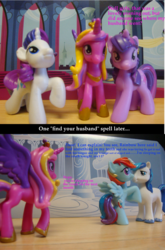 Size: 1024x1550 | Tagged: safe, princess cadance, rainbow dash, rarity, shining armor, twilight sparkle, g4, blind bag, irl, photo, toy