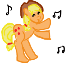 Size: 360x360 | Tagged: artist needed, safe, applejack, earth pony, pony, g4, country dance, female, mare, simple background, solo, transparent background