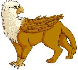 Size: 623x558 | Tagged: safe, oc, oc only, griffon, dr. altain brennenbeak, glasses