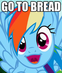 Size: 460x539 | Tagged: safe, edit, edited screencap, screencap, rainbow dash, pony, g4, may the best pet win, season 2, cropped, faic, female, go to bread, looking at you, male, open mouth, ponyface, rainbow dash is best facemaker, simpsons did it, smiling, solo, the simpsons, uvula
