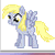 Size: 50x50 | Tagged: safe, derpy hooves, pegasus, pony, g4, animated, female, mare, muffin