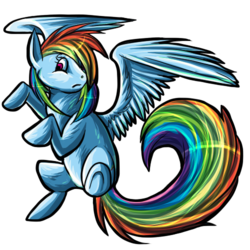 Size: 500x500 | Tagged: safe, artist:fatehound, rainbow dash, pony, g4